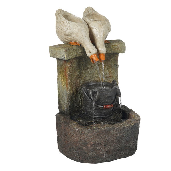 resin ducks garden